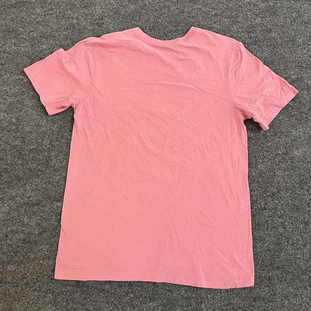 Nike T-Shirt Mens Size S Pink Graphic Logo Short Sleeve Athletic Casual Tee